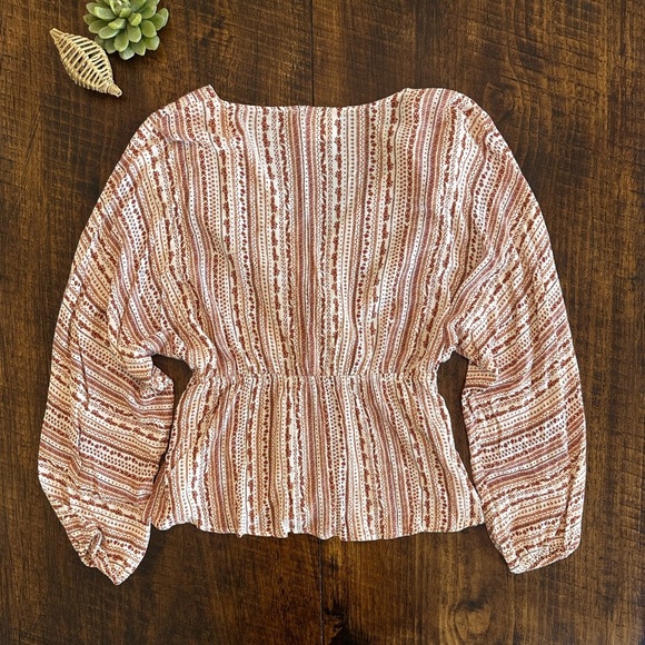 Savanna Jane | Boho Surplice Neckline Embroidered Blouse - Picture 3 of 8